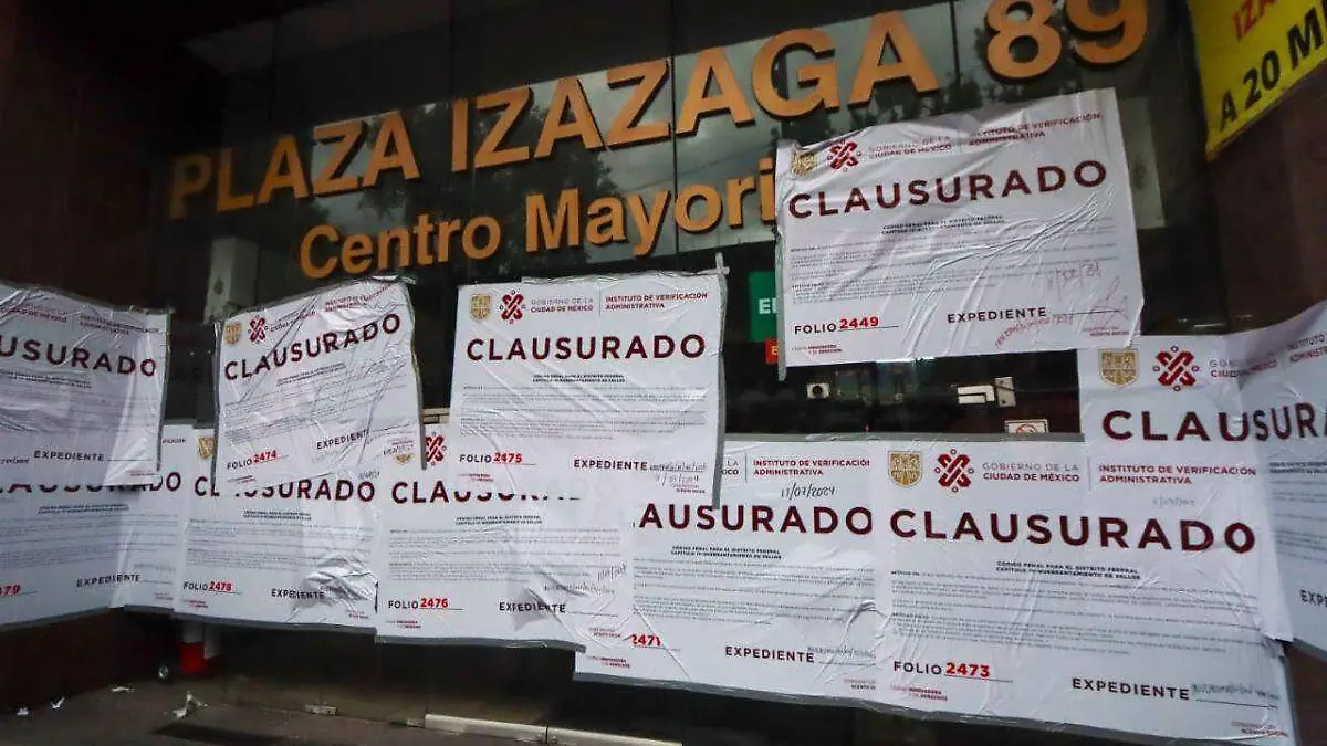 Clausuran Plaza Izazaga_CDMX